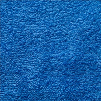 Простыня махровая гладкокрашеная 155х200см, цв.голубой, 380г/м, хлопок 100%