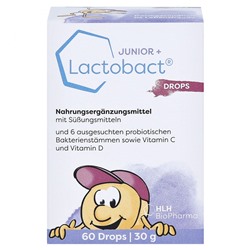 Lactobact JUNIOR DROPS Лактобакт Пробиотик с Витаминами C и D для детей от 3-х лет, 60 капель