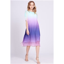Платье Bazalini 4737 бирюза-фиолетовый