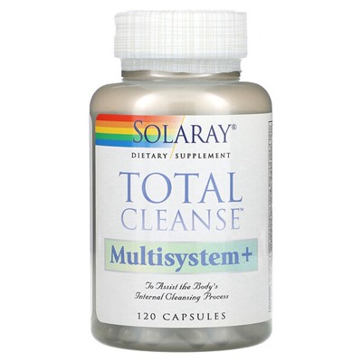 Solaray Total Cleanse, Мультисистема +, 120 капсул
