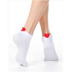 CONTE Короткие хлопковые носки с пикотом-«сердечком»