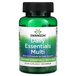 Swanson Daily Essentials Multi, 100 капсул