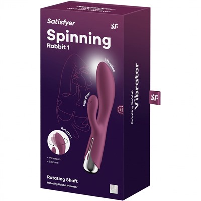 Satisfyer Вибромассажер Spinning Rabbit 1 (red)