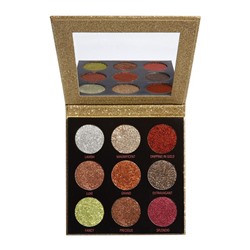 Палетка глиттеров Revolution Makeup Pressed Glitter Palette, Midas Touch 9 цветов