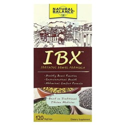 Natural Balance IBX Успокаивающая формула для кишечника, 120 растительных капсул