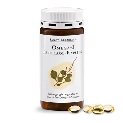 Krauterhaus Sanct Bernhardt Omega-3 Perilla Oil Capsules, 150 капсул