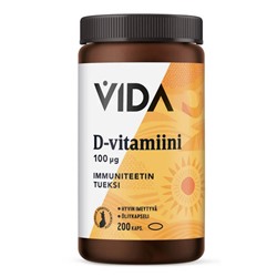 Vida витамин D 100 мкг 200 капсул
