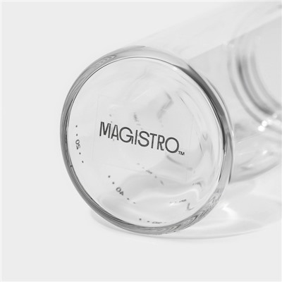 Бутыль стеклянная для соусов и масла с мерной шкалой Magistro «Мист», 200 мл, 5,5×17,5 см