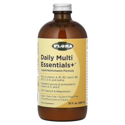 Flora Daily Multi Essentials+, 15 жидких унций (445 мл)