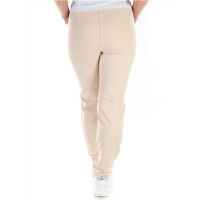 QB-83 BEIGE Брюки спортивные женские (95% хлопок, 5% стрейч) P&S