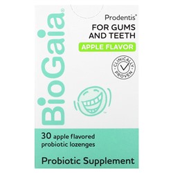BioGaia Prodentis для десен и зубов, Яблоко, 30 пробиотических леденцов - BioGaia