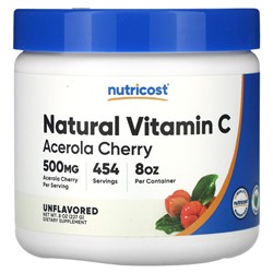 Nutricost Натуральный витамин C, Неароматизированный - 227г - Nutricost