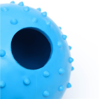 Мяч большой "Шипастый", TPR, 9,5 см, голубой