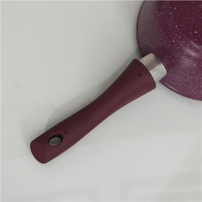 Ковш Trendy Style, 1,5 л, стеклянная крышка, съемная ручка, антипригарное покрытие, цвет фиолетовый