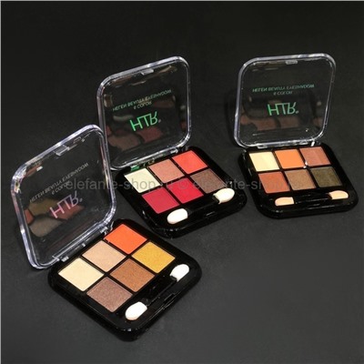 Набор из трех палеток теней HRL 6 Color Helen Beauty Eyeshadow (125)