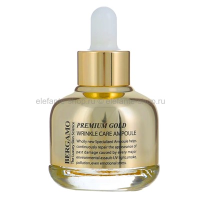 Сыворотка с золотом от морщин Bergamo Premium Gold Wrinkle Care Ampoule 30ml (51)