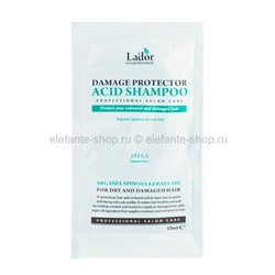 Шампунь бесщелочной Lador Damaged Protector Acid Shampoo, 10 ml (125)