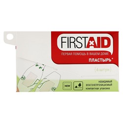 Пластырь FirstAid невидимый 25 х 56 мм 6 шт