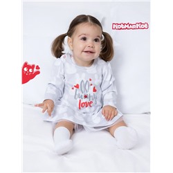 Платье с  зайчиками "BUNNY LOVE" для новорождённой (225322584)