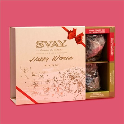 Чайное ассорти SVAY Happy Woman, пирамидки, 54 г