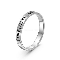Кольцо из серебра родированное - Infinite love (вечная любовь) 925 пробы 23601RHр