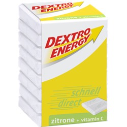 Dextro Energy Виноградный сахар + Лимон + Витамин C, 46 г