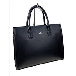 Женская сумка портфель из искусственной кожи цвет черный
