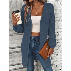 SHEIN LUNE Duster Cardigan mit Einfarbig Drop Shoulder