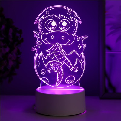 Светильник "Змейка" LED RGB от сети 8,5х9,5х14 см