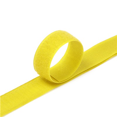 Лента-липучка 25 мм 1 м цвет F110 (109) желтый