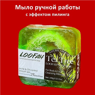 Мыло с эффектом пилинга LOOFAN Tea Tree Soap 100g (125)