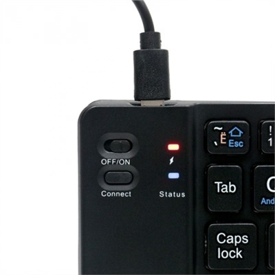 Клавиатура беспроводная Gembird KBW-6 Bluetooth, 67 клавиш, складная