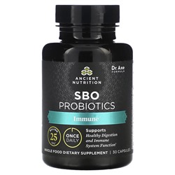 Dr. Axe / Ancient Nutrition SBO Probiotics, Immune, 25 миллиардов КОЕ, 30 капсул