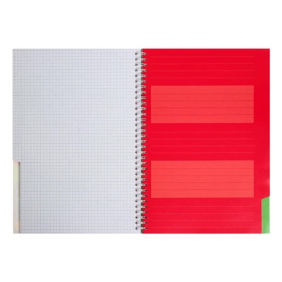 Тетрадь А4, 80 листов в клетку на гребне "Красный автомобиль", обложка мелованный картон, блок офсет