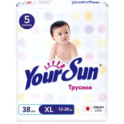 Подгузники-трусикиYourSun  XL (12-20 кг), 38 шт