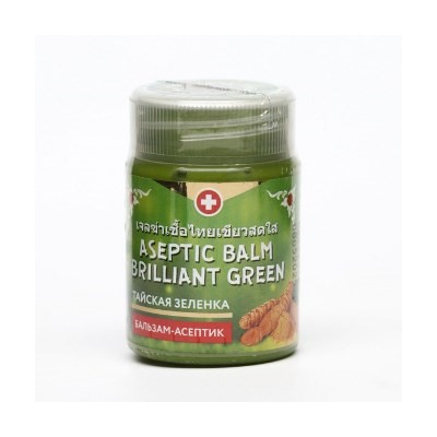 Binturong Тайская зелёнка Aseptic Brilliant Green с экст.Куркумы, пластик (Б-50г).12