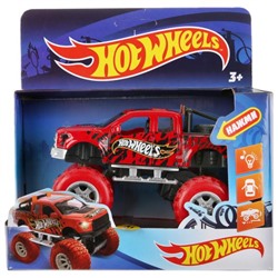 Технопарк. Машина "Hot wheels Внедорожник" металл свет-звук 12 см, дв, подв., инер, арт.FY6108G-R2