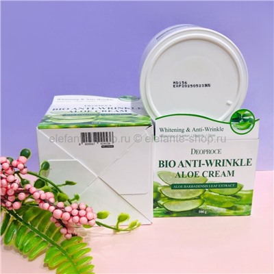 Биокрем для лица с экстрактом алоэ Deoproce Bio Anti-Wrinkle Aloe Cream 100g (78)