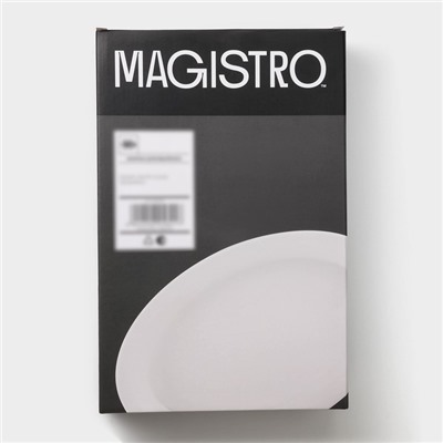 Форма для выпечки из жаропрочной керамики Magistro White gloss, 2,5 л, 34×22×6,5 см