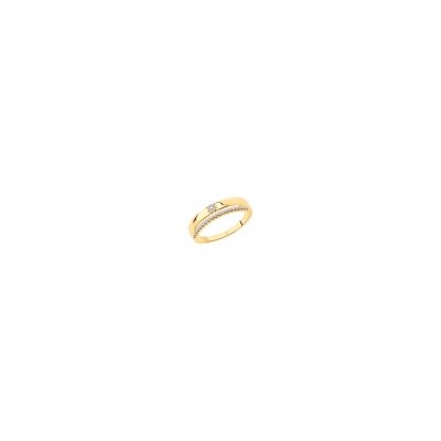 Кольцо из золочёного серебра с фианитами, 93010870
