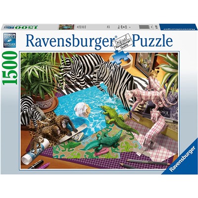 Ravensburger. Пазл карт. 1500 арт.16822 "Приключение с оригами"