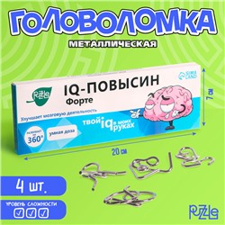 Набор головоломок «IQ-повысин», 4 шт.