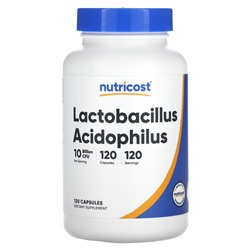 Nutricost Lactobacillus Acidophilus, 10 миллиардов КОЕ, 120 капсул