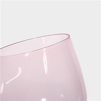 Набор бокалов из стекла для вина Magistro «Иллюзия», 550 мл, 10×24 см, 6 шт, цвет розовый