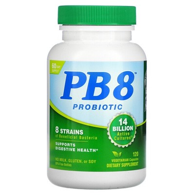 Nutrition Now PB 8 Пробиотик - 120 вегетарианских капсул - Nutrition Now