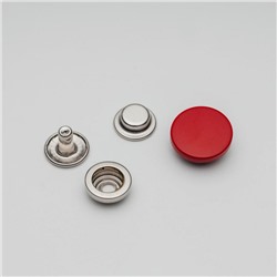 Кнопка установочная декоративная 15мм красный чили D704 10 шт