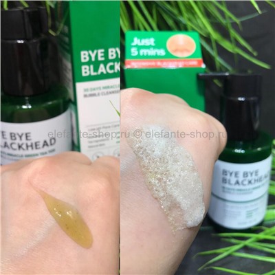 Маска от чёрных точек Bye Bye Blackhead 30 Days Miracle Green Tea Tox Bubble Cleanser (78)