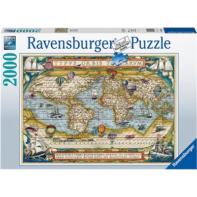 Ravensburger. Пазл карт. 2000 арт.16825 "Вокруг света"