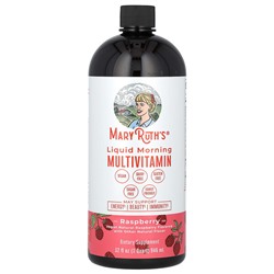 MaryRuth's Liquid Morning Multivitamin, малина, 32 жидких унции (946 мл)