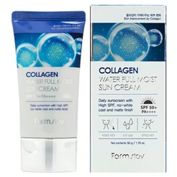 FarmStay Collagen Sun Cream Spf50+/pa++++. Увлажняющий солнцезащитный крем